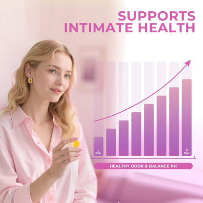 BAKAKOUL Feminine Probiotics Gummies for Women, Vaginal Probiotics with Slippery Elm,Prebiotics & Probiotics Supports pH Balance,Immune Health, Vegan - Maple Wellness Supplements