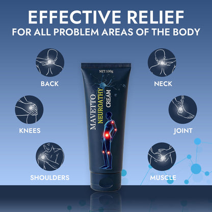 Bare Basics MAVETTO Neuropathy Relief Cream, Neurosoothe Formula Nerve Cream, Contains Capsaicin, Arnica, Menthol, MSM and Glucosamine, Improve Joint Discomfort, Increase Mobility (2pcs) - Maple Wellness Supplements