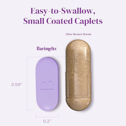 BariMelts Hormonal Balance+ for GLP-1 Users and Bariatric Patients - DIM, NAC & Chasteberry Supports Hormone Balance for Women - 60 Smooth-Coated Caplets (1-Month Supply) - Maple Wellness Supplements