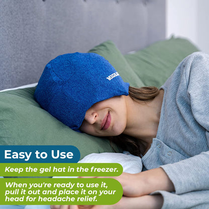 Basic Vigor Migrastil Extra Strength Migraine Stick & MigraFreeze Hat Bundle - Maple Wellness Supplements