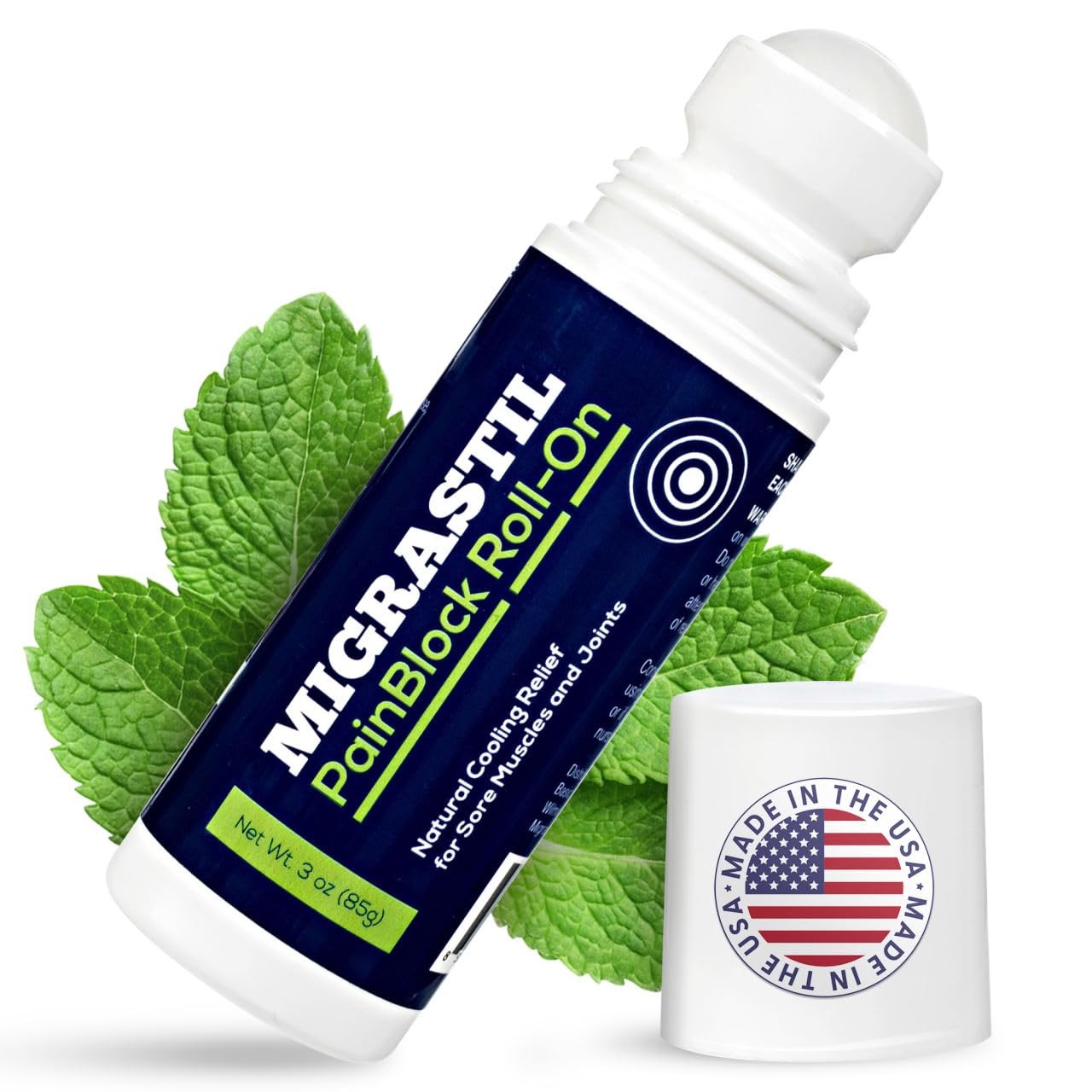 Basic Vigor Migrastil Extra Strength Neuropathy Cream (4 oz) and PainBlock Roll-On (3 oz) Bundle - Maple Wellness Supplements