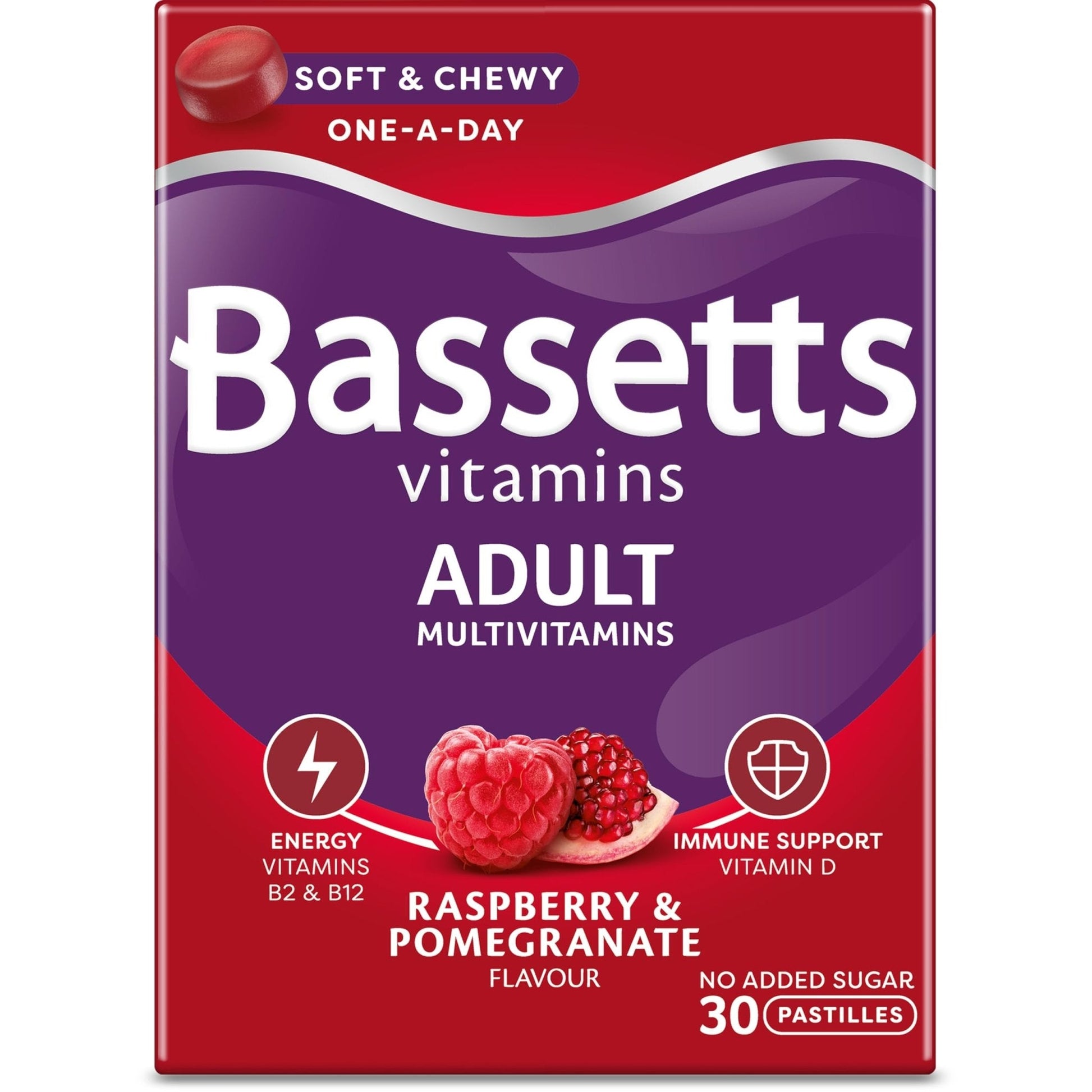 Bassetts Vitamins Adults Multivitamins 30's, 97.2 g - Maple Wellness Supplements