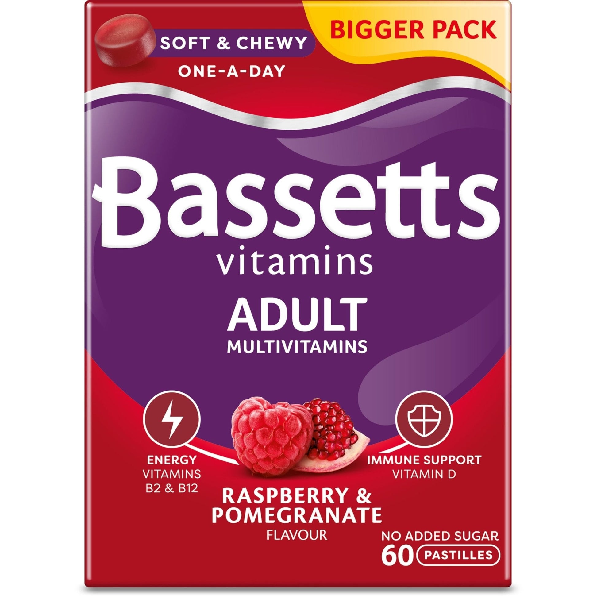 Bassetts Vitamins Adults Multivitamins, 60 Pastilles - Maple Wellness Supplements