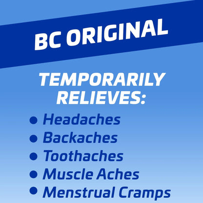 BC Powder Original Strength Pain Reliever, 24 Powder Sticks, 36 Units Display - Maple Wellness Supplements