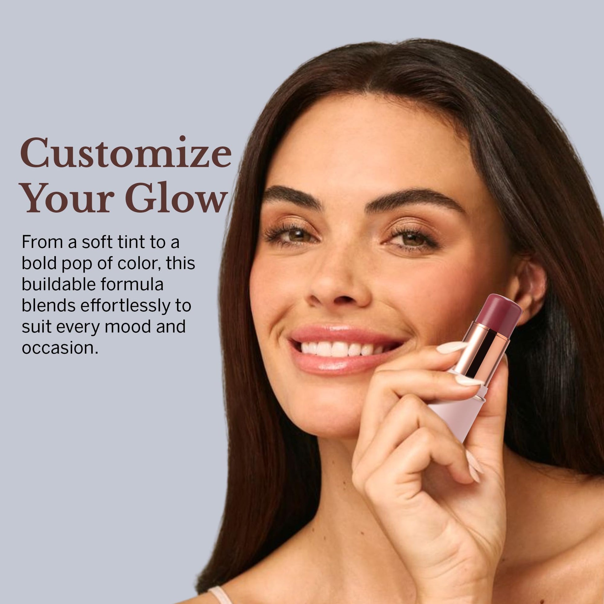 BeautiHome Blush Stick for Cheeks & Lips Multistick Cream Blush- Easy to Apply & Blend- Infused with Nourishing Ingredients for your Skin Compact Travel Size Makeup (Misty Rose, Small) - Maple Wellness Supplements