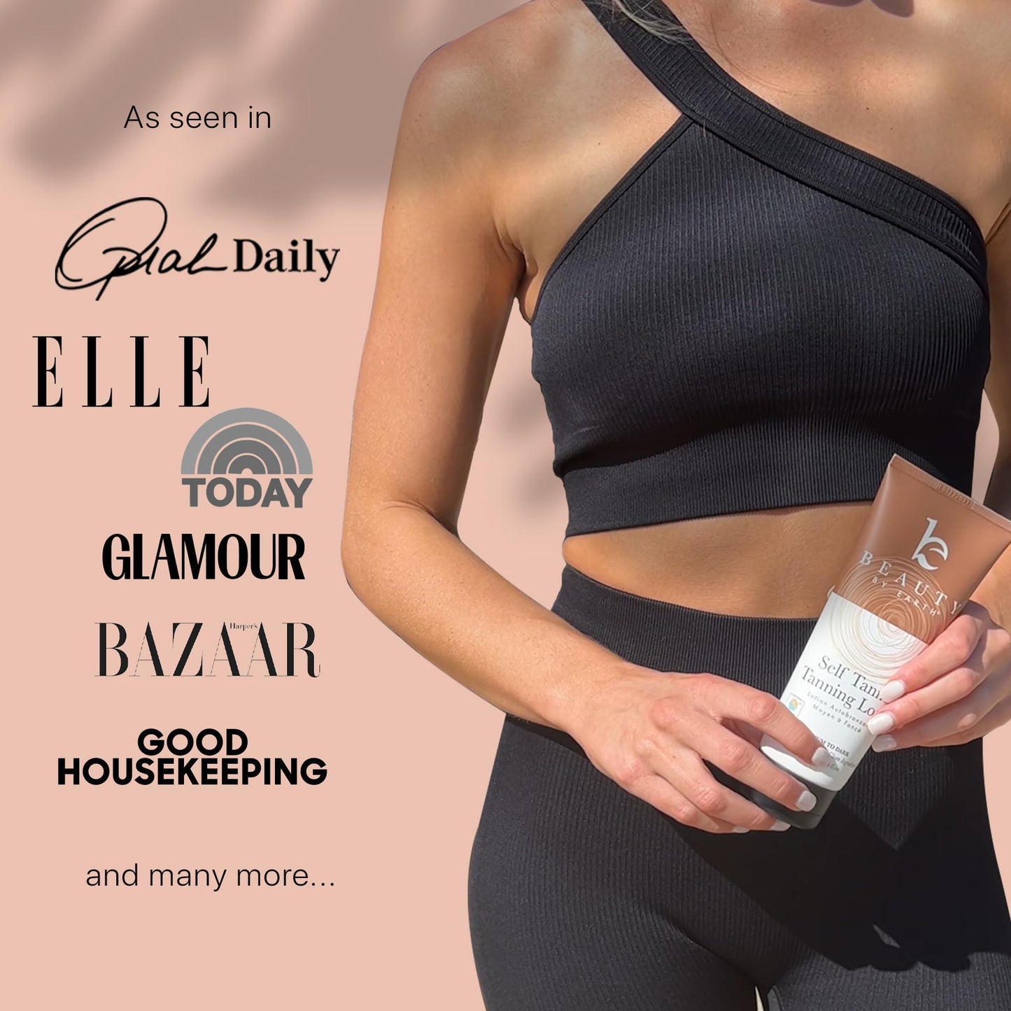 Beauty by Earth Self Tanner - USA Made with Natural & Organic Ingredients, Moisturizing Self Tanning Lotion - Maple Wellness Supplements