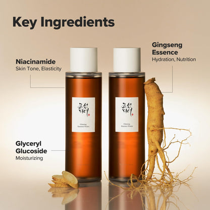 Beauty of Joseon Ginseng Essence Water Hydrating Face Toner for Dry, Dull Skin. Korean Moisturizing Skin Care - Maple Wellness Supplements