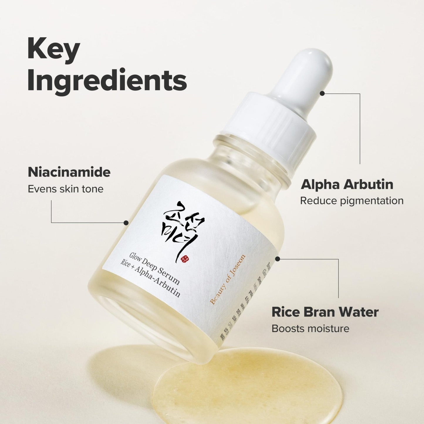 Beauty of Joseon Glow Deep Serum Rice Alpha-Arbutin for Uneven Dull Skin Tone, Daily Korean Skin Care - Maple Wellness Supplements