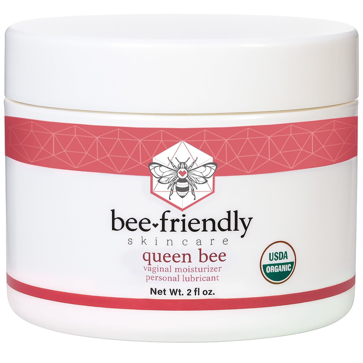BeeFriendly Organic Vaginal Moisturizer, USDA Certified, Natural Vulva Cream For Dryness, Itching, Irritation, Redness, Chafing Of Vagina Due To Menopause & Thinning 2 oz - Maple Wellness Supplements
