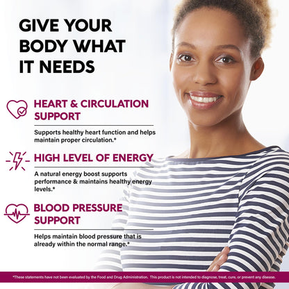 Beet Root 5-in-1 Complex Capsules - Healthy Blood Pressure Support Supplement** for Heart & Circulation Support - with Hawthorn Berry, Hibiscus & Garlic - Maple Wellness Supplements