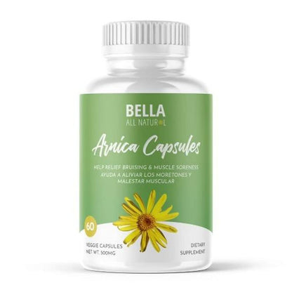 Bella All Natural Arnica Capsules 500 mg, 60 Count - Maple Wellness Supplements