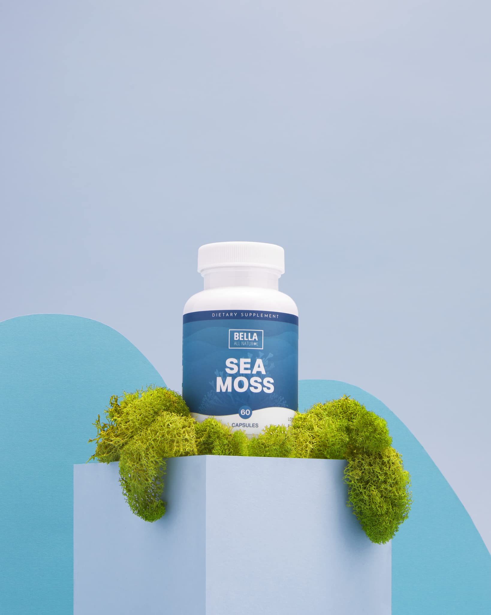 Bella All Natural Sea Moss Vitamins | Pure Sea Moss | Irish Sea Moss, 60 Capsules - Maple Wellness Supplements