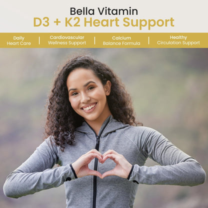 Bella All Natural Vitamin D3 K2 Liquid Drops 5000 IU (Unflavored) - Omega 3 with MCT Oil - Maple Wellness Supplements