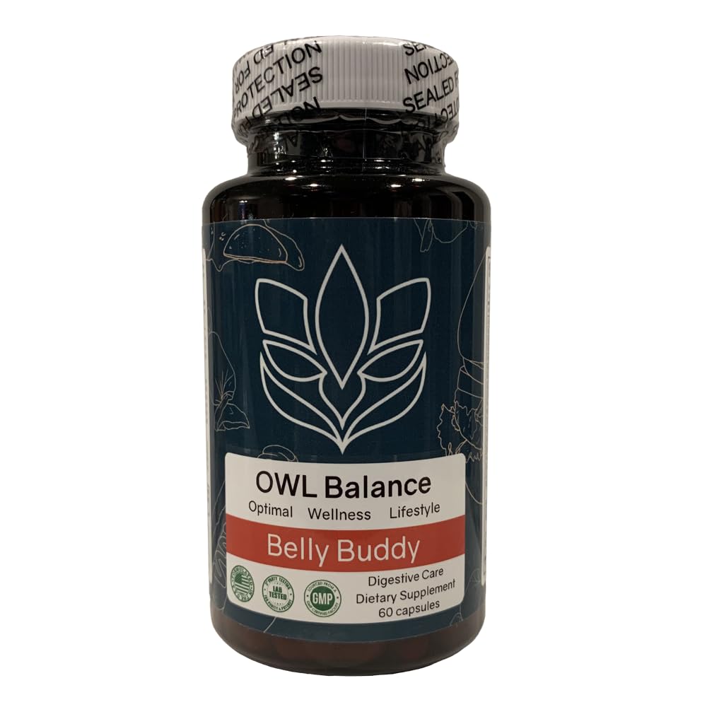 Belly Buddy Advanced Gut Health Support containing a helthy Blend of Probiotics, Prebiotics, and Digestive Enzymes - Maple Wellness Supplements