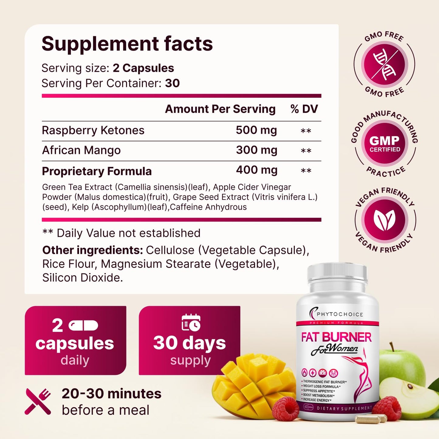 Belly Fat Burner for Women – Powerful Weight Loss Pills That Target Stubborn Belly & Thigh Fat – Thermogenic Metabolism Booster, Appetite Suppressant & Bloating Relief - Maple Wellness Supplements
