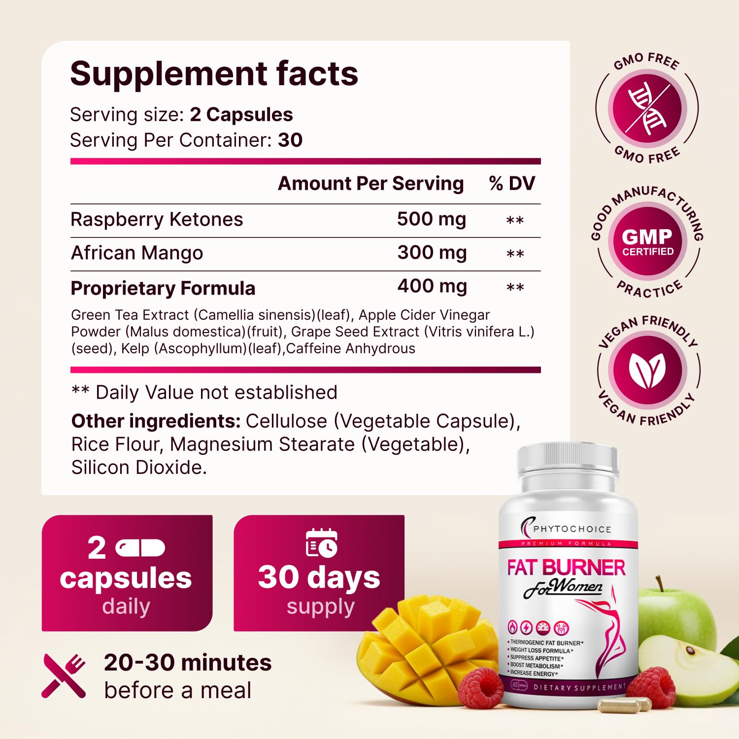 Belly Fat Burner for Women – Powerful Weight Loss Pills That Target Stubborn Belly & Thigh Fat – Thermogenic Metabolism Booster, Appetite Suppressant & Bloating Relief - Maple Wellness Supplements