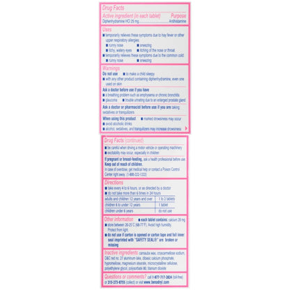 Benadryl Ultratabs Antihistamine Allergy Relief Tablets with 25 mg Diphenhydramine HCl, 100 ct and Tylenol Extra Strength Pain Reliever Rapid Release Gels with 500 mg Acetaminophen, 100 ct - Maple Wellness Supplements
