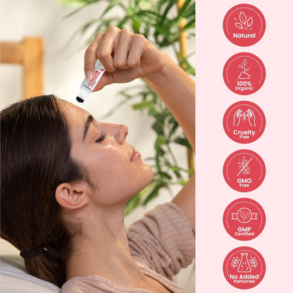 Benevita Migraine Relief Stick Roll-On – Organic, Natural, Cruelty-Free Headache Relief Roll-On – Peppermint, Spearmint, & Lavender Essential Oil Roller for Tension & Stress - Maple Wellness Supplements