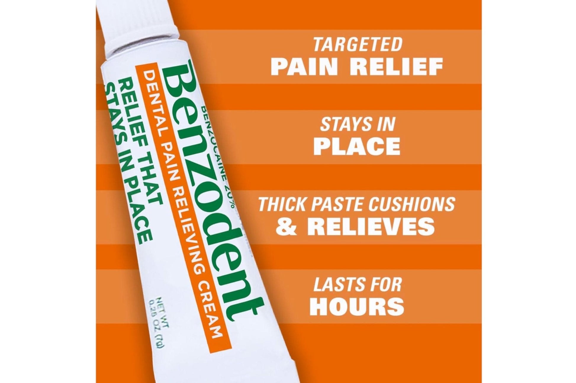 Benzodent Dental Pain Relieving Cream, 1 Ounce - Pack of 3 - Maple Wellness Supplements