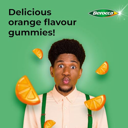 Berocca Immuno Gummy Vitamins, Orange Flavour, Bursting with Immune System - Maple Wellness Supplements