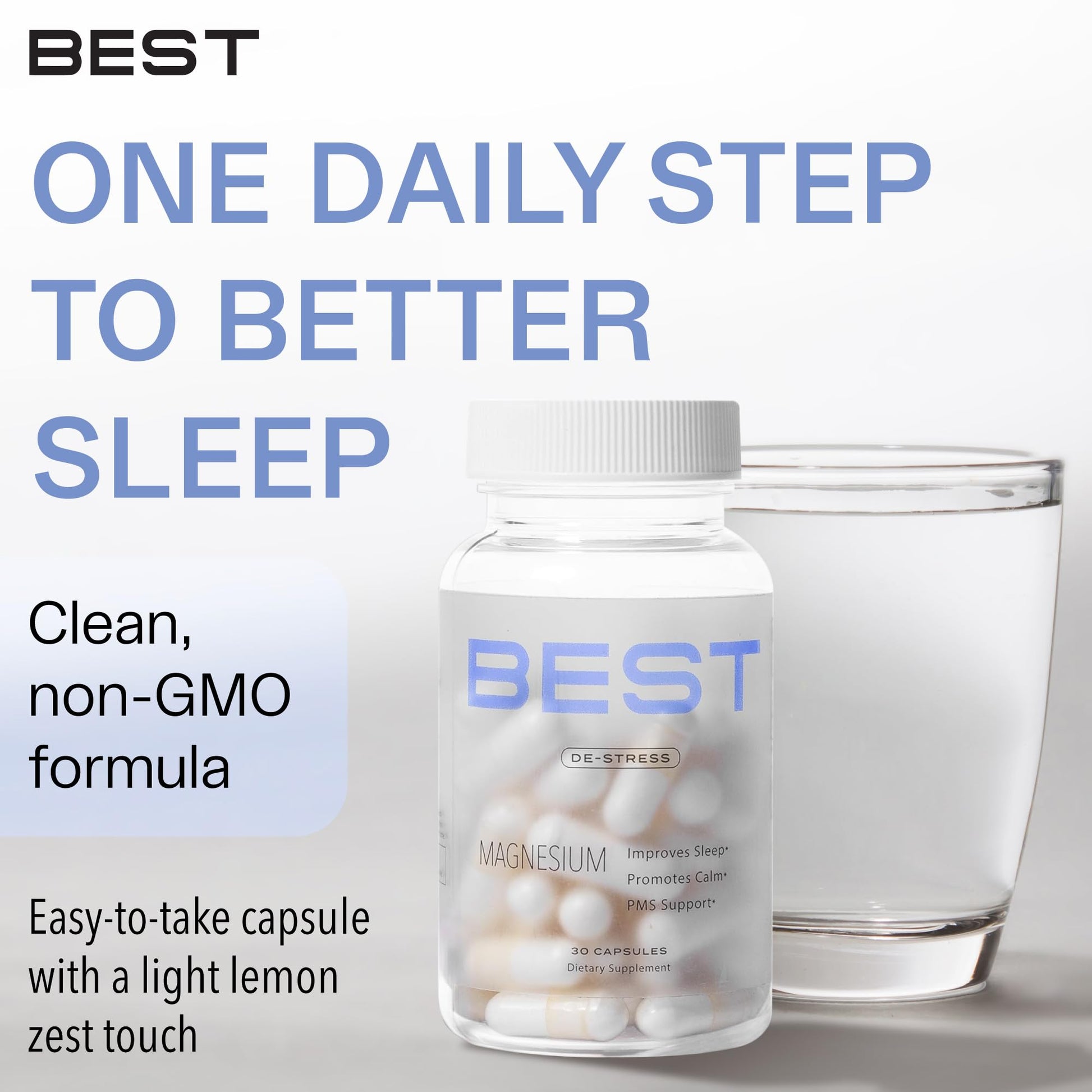 BEST Magnesium Glycinate Supplement for Women - High Absorption, Breakthrough for Sleep, Stress - Menopause Symptoms, Magnesium for Women Over 40 - Gentle on Stomach, Non-GMO, Vegan - 30 Day Supply - Maple Wellness Supplements