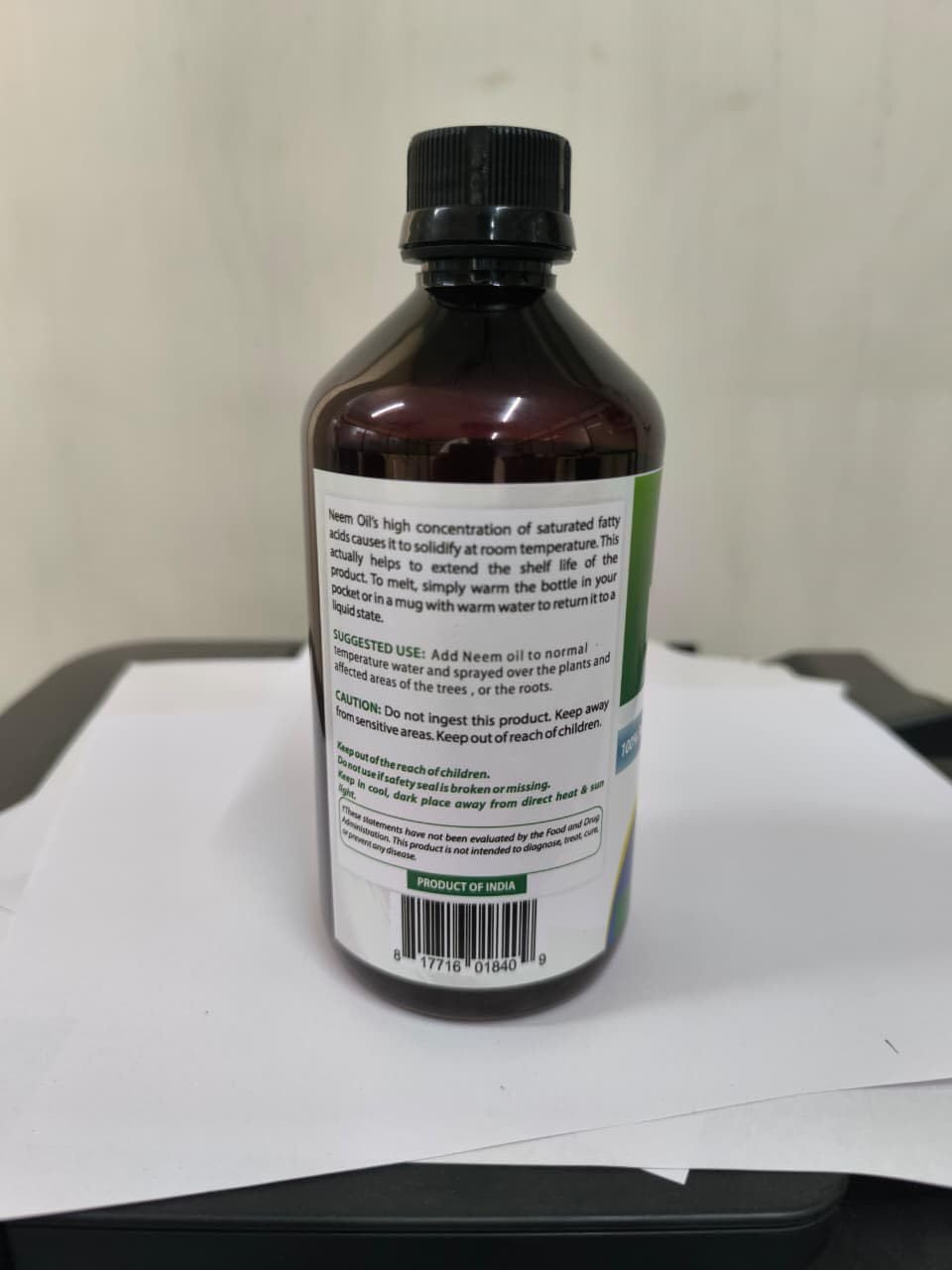 Best Naturals 100% Pure Neem Oil, 100% Cold Pressed and Unrefined - 16 OZ (1 Bottle) - Maple Wellness Supplements