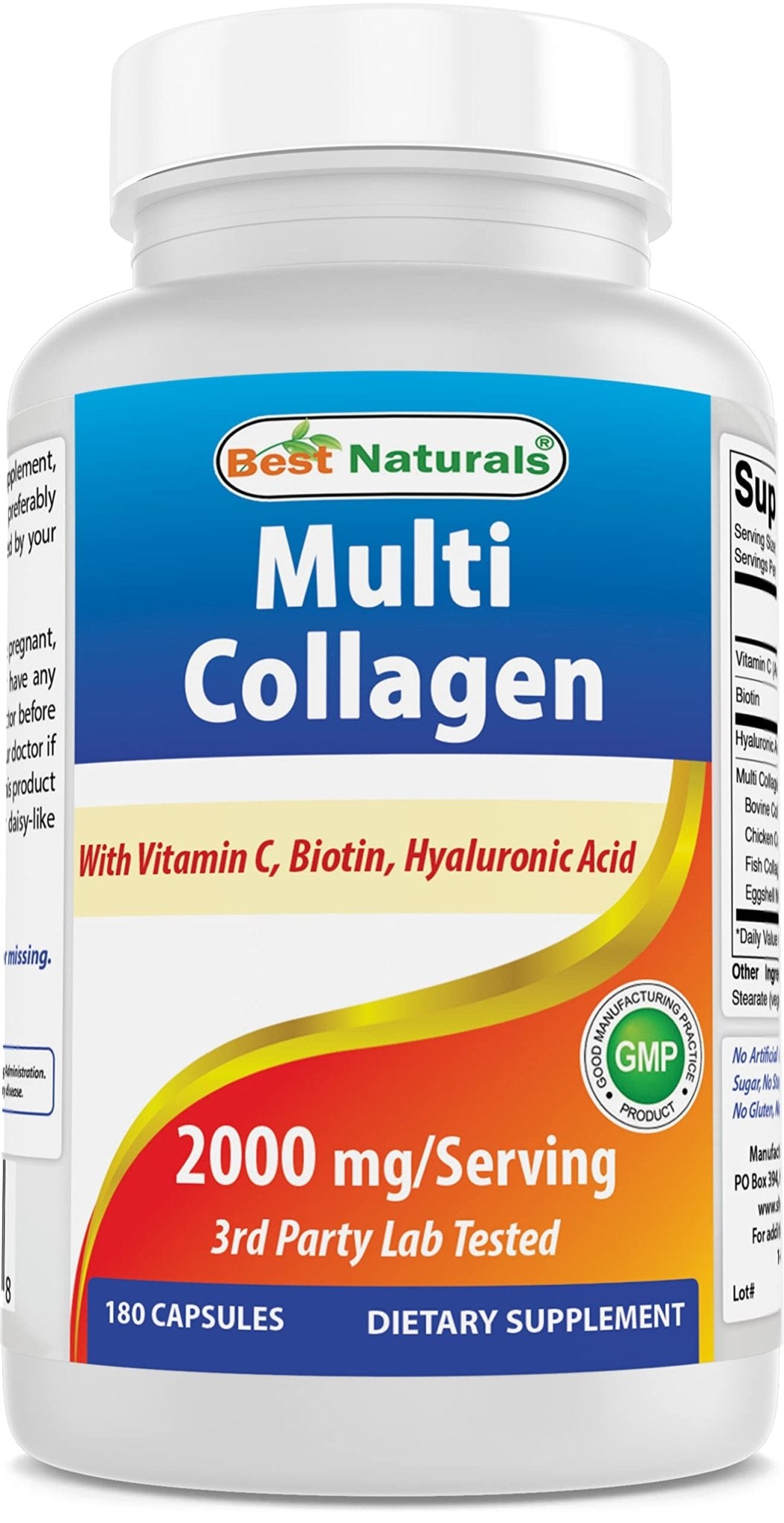 Best Naturals Multi Collagen Pills 2000mg for Women & Men - Hydrolyzed Collagen Peptides Capsules for Hair Skin and Nails with Types I - Maple Wellness Supplements