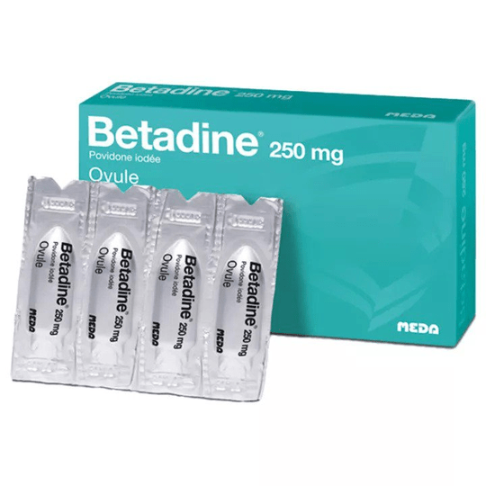 Betadine 250 mg 8 Ovules for vaginal infections - Maple Wellness Supplements
