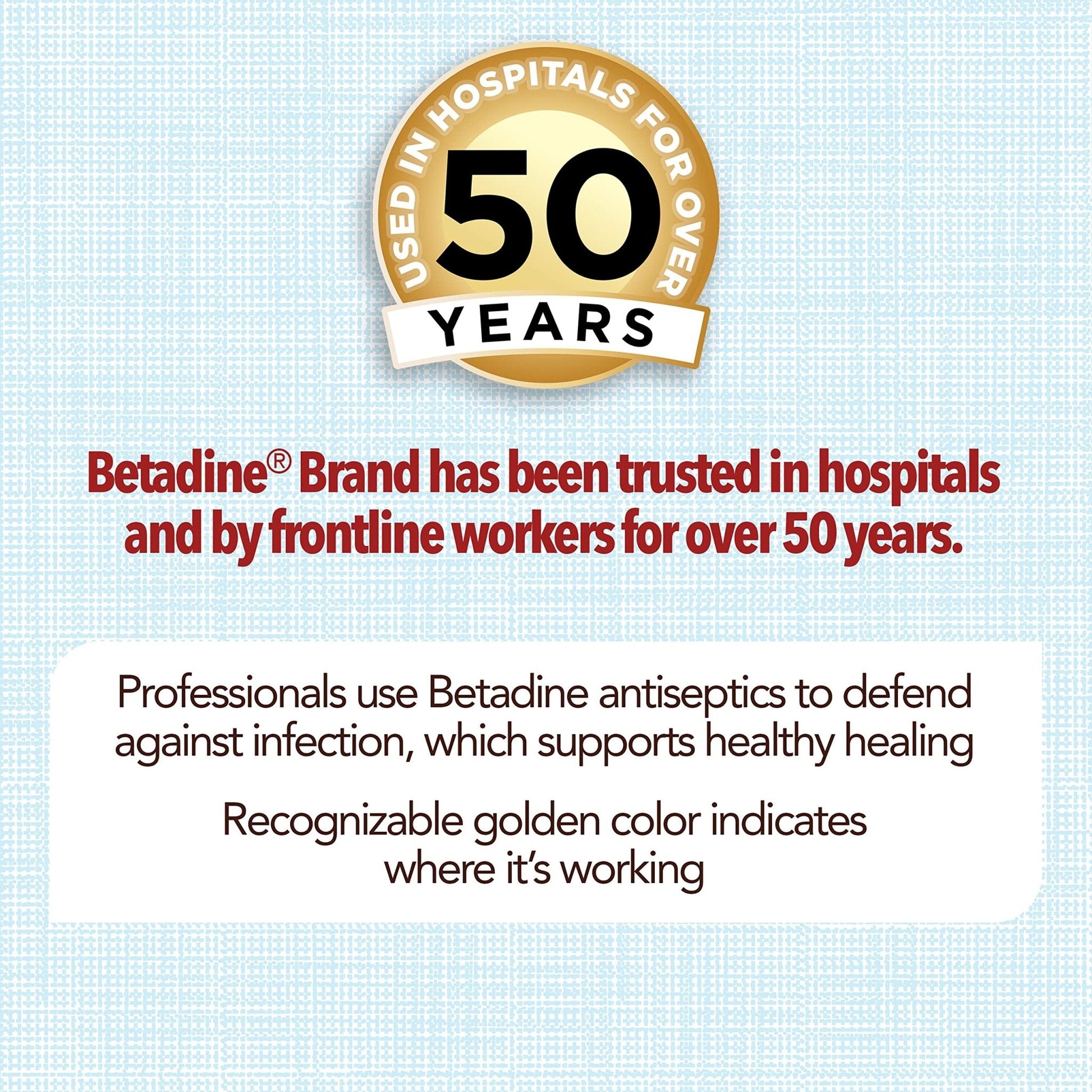 Betadine Antiseptic First Aid Solution, Povidone-Iodine 10%, Infection Protection, Kills Germs in Minor Cuts Scrapes and Burns, No Sting Promise, No Alcohol or Hydrogen Peroxide, 8 FL OZ - Maple Wellness Supplements