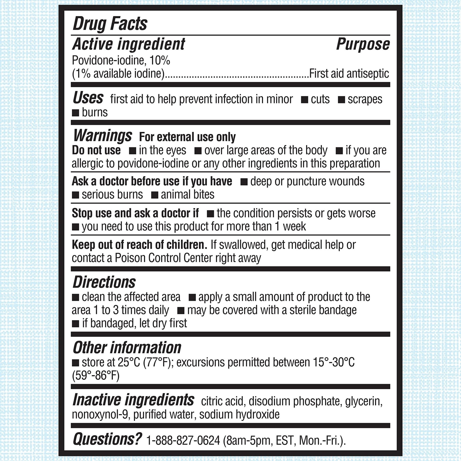Betadine Antiseptic First Aid Solution, Povidone-Iodine 10%, Infection Protection, Kills Germs in Minor Cuts Scrapes and Burns, No Sting Promise, No Alcohol or Hydrogen Peroxide, 8 FL OZ - Maple Wellness Supplements