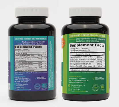 Better Body Co. Slim Gut Bundle | Prebiotics and Probiotics for Women - Bloating Relief - Maple Wellness Supplements