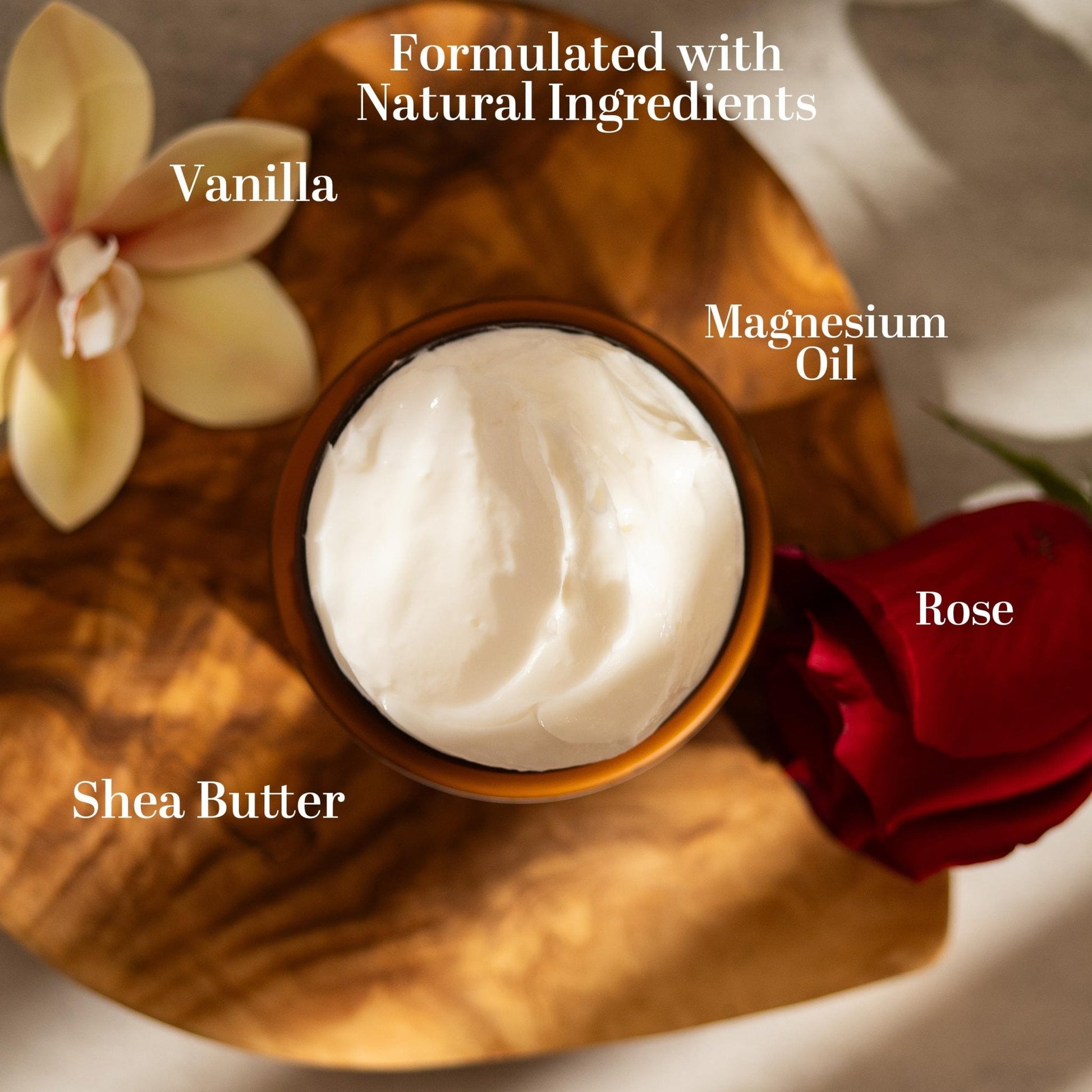 Better Shea Butter Magnesium Lotion for Women | Vanilla Rose | For Pregnancy, Kids & Babies | Relieves Muscle Tension & Leg Cramps | Organic & Natural Ingredients - Maple Wellness Supplements