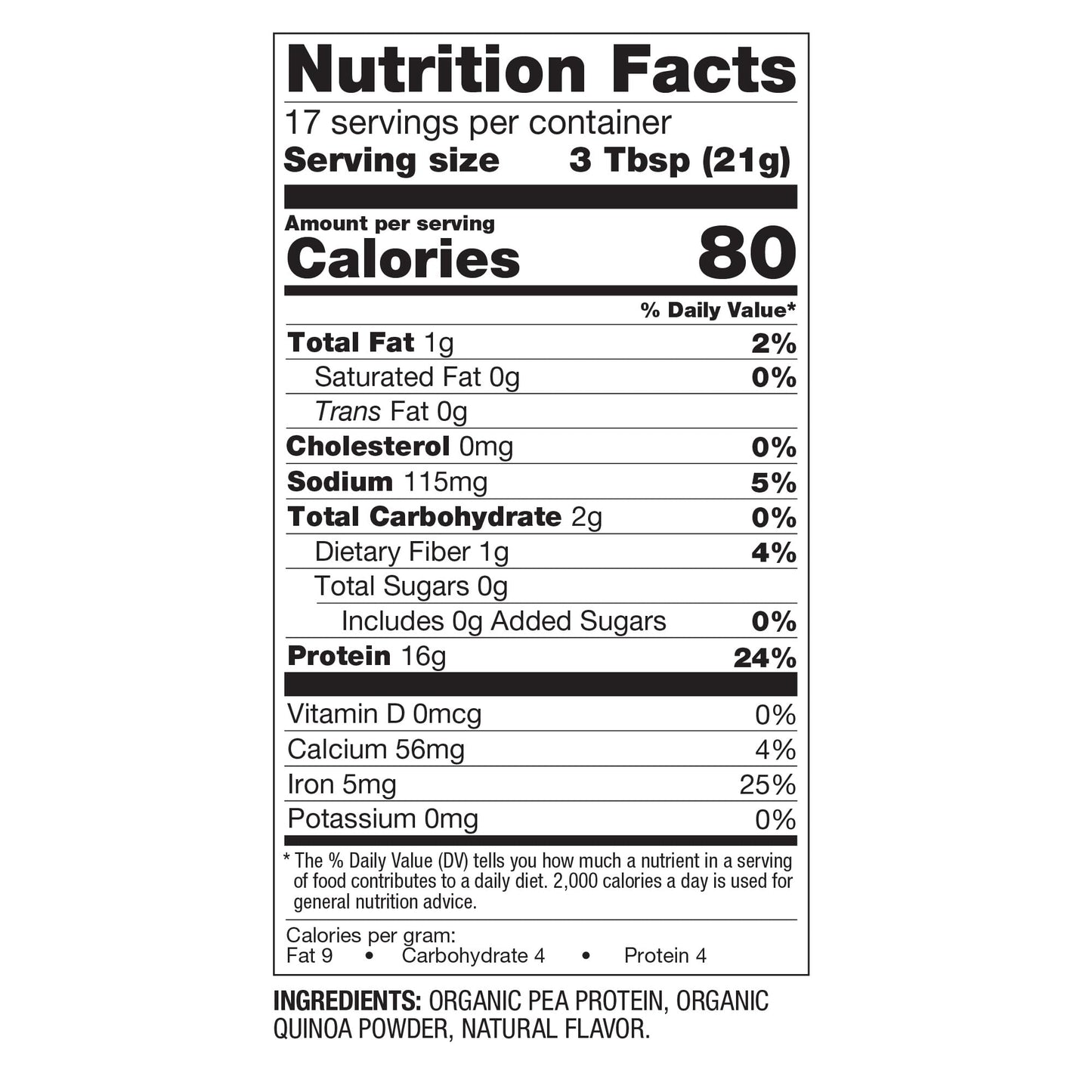 BetterBody Foods Organic Plant Based Protein Powder, 16g of Protein 24% DV, Vegan, Low Net Carbs, Gluten Free, Dairy Free, No Sugar Added, Soy Free, Non-GMO, 12.7 Ounces - Maple Wellness Supplements