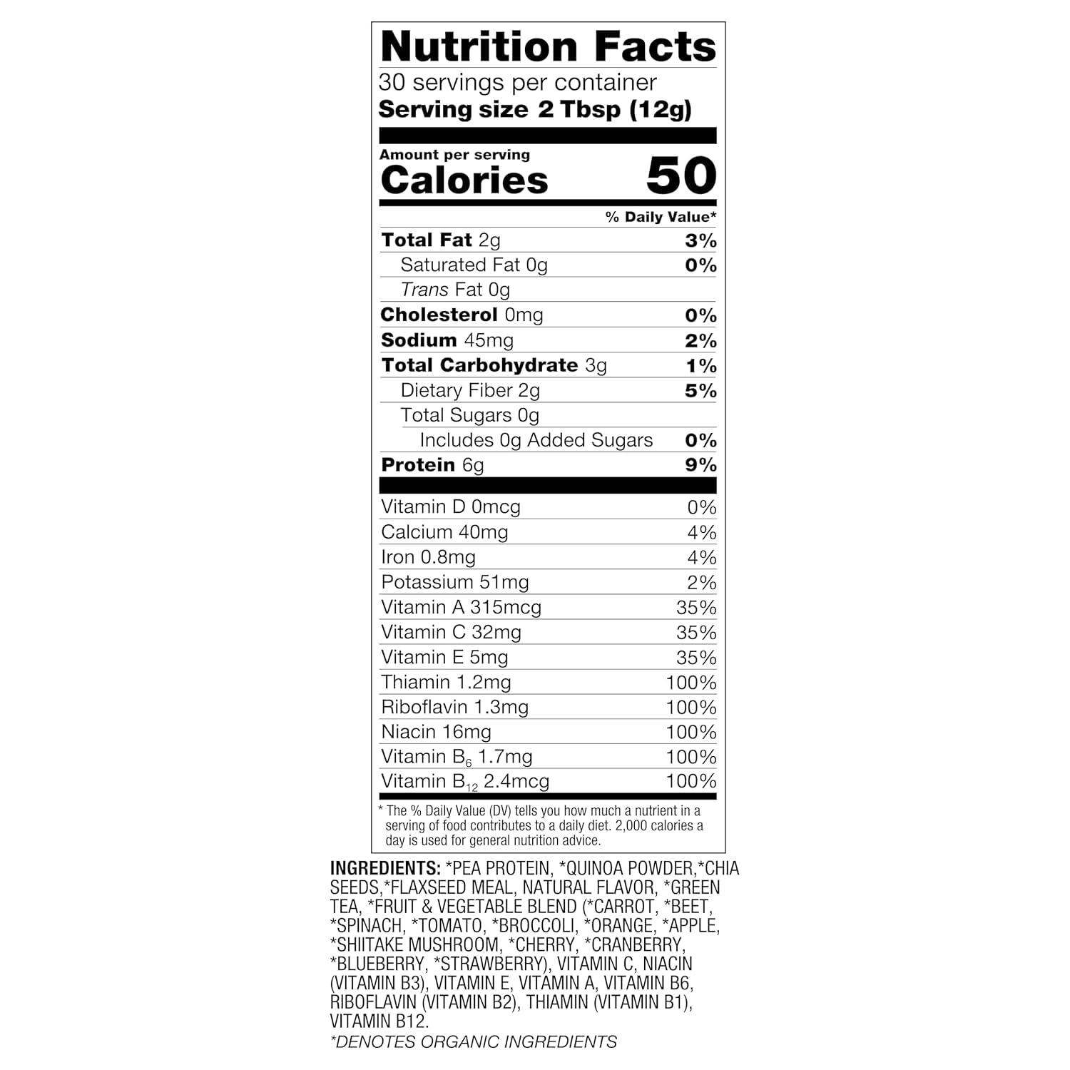 BetterBody Foods Organic Superfood Powder with Protein, Vitamins C, E, and B12 (12.7 oz.) - Maple Wellness Supplements