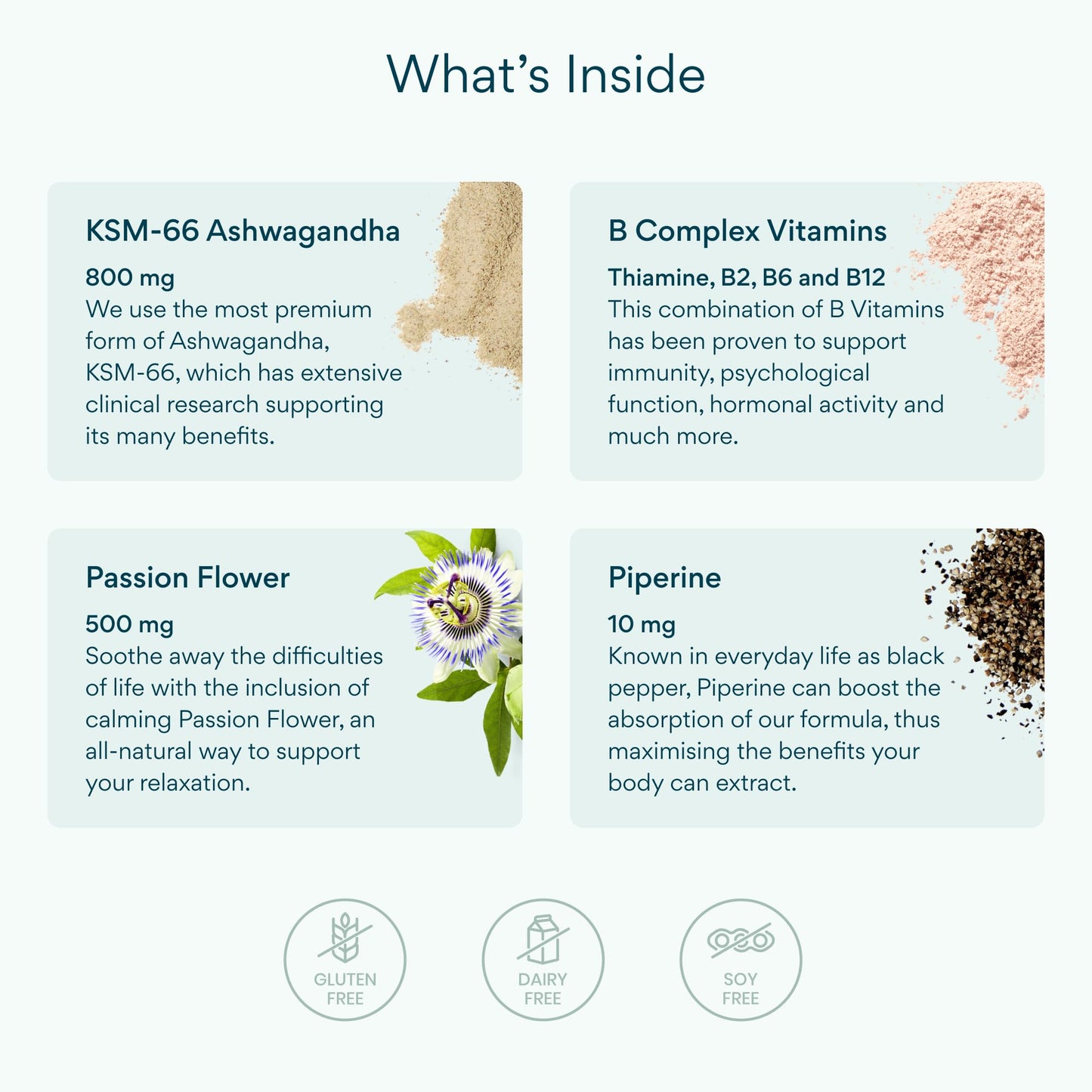 Bettervits Ashwagandha Complex with Passion Flower and Vitamin B – KSM-66® Organic Root Extract 800 mg – Supports Calm, Energy and Emotional Balance – 60 Capsules - Maple Wellness Supplements