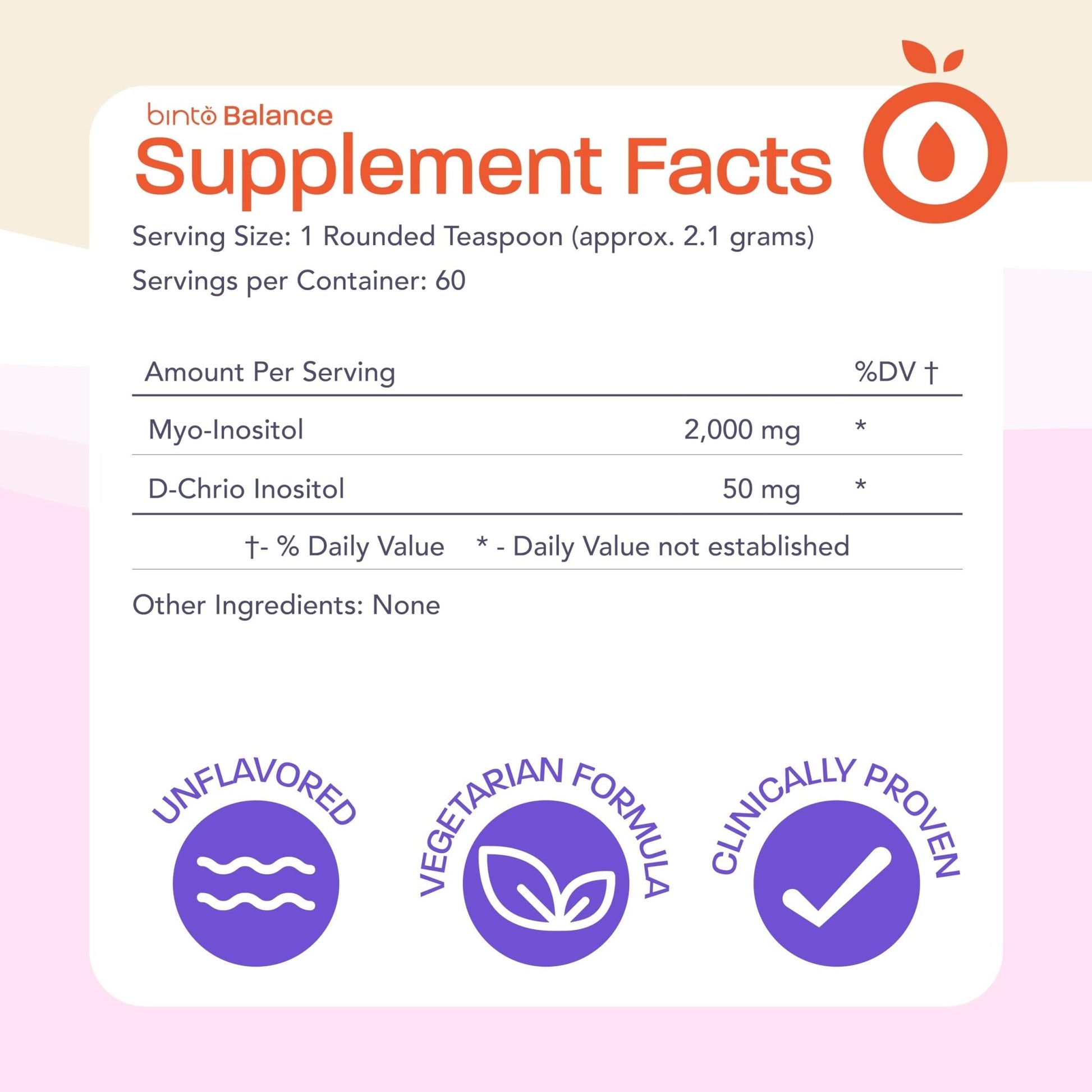 Binto Inositol Powder Mix | 60-Day Supply | 40:1 Ratio of Myo and D-Chiro Inositol - Maple Wellness Supplements