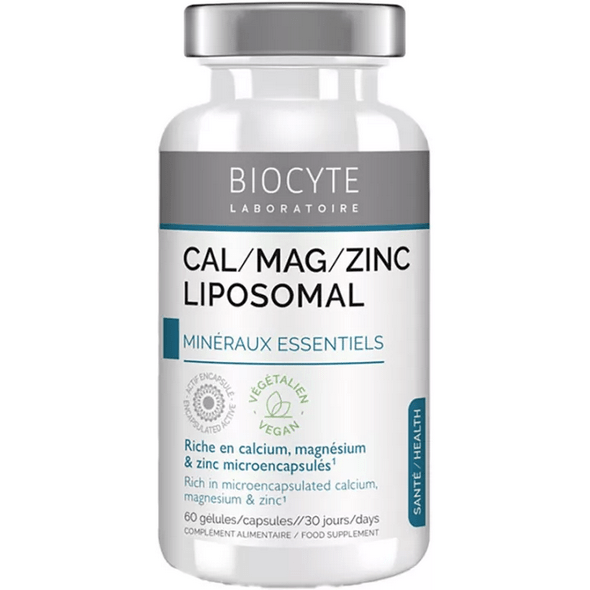 Biocyte Ca/Mg/Zinc Liposomal 60 capsules - Maple Wellness Supplements