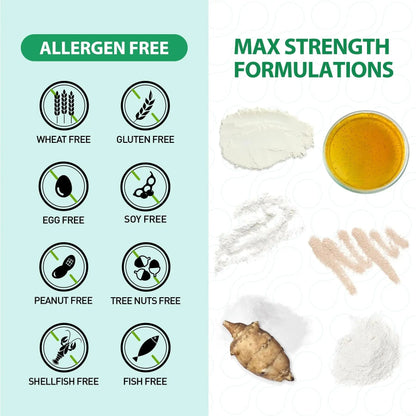 BioJhchang Probiotics Supplements 60 Billion CFUs 11 Diverse Strains Natural Prebiotics for Immune, Digestive Gut Health Supports Occasional Constipation Diarrhea Gas Bloating for Women & Men - Maple Wellness Supplements