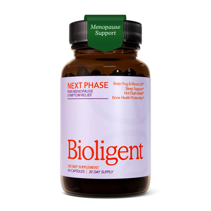 Bioligent Menopause Support Supplement for Women, Hot Flash, Sleep, Mood & Focus Support, Hormone-Free with Maca, Ginseng, Chamomile & Saffron, Non-GMO, 60 Capsules, 30 Day Supply - Maple Wellness Supplements