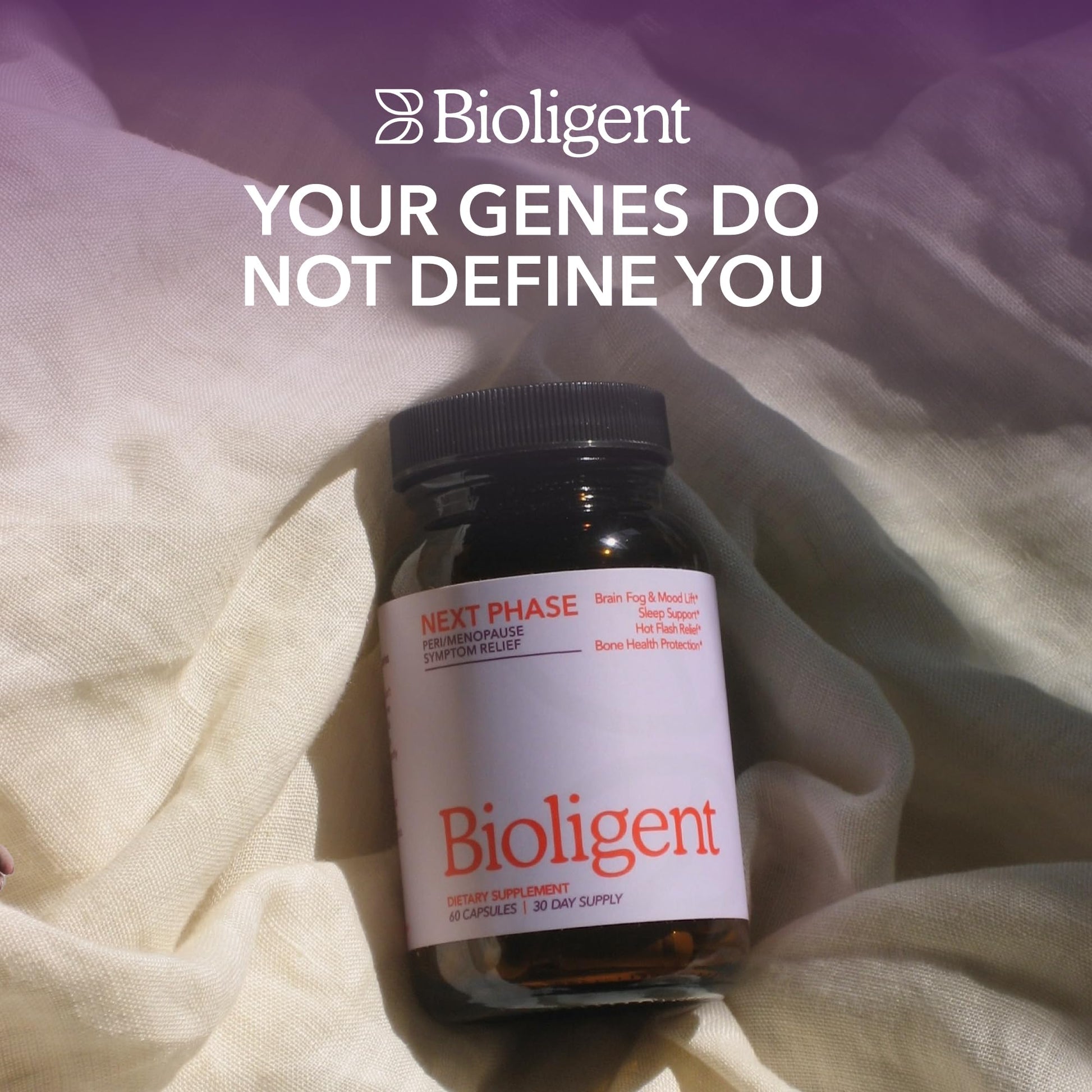 Bioligent Menopause Support Supplement for Women, Hot Flash, Sleep, Mood & Focus Support, Hormone-Free with Maca, Ginseng, Chamomile & Saffron, Non-GMO, 60 Capsules, 30 Day Supply - Maple Wellness Supplements