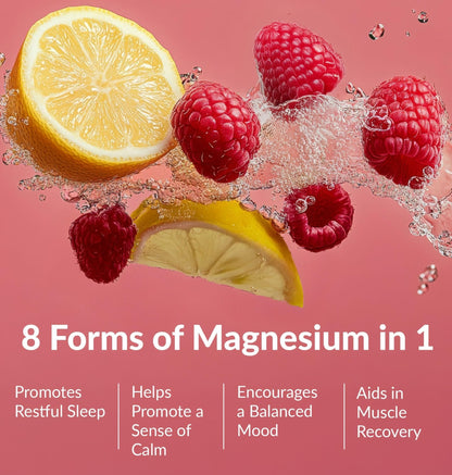 BIOptimizers Magnesium Breakthrough Drink - 8 Forms of Magnesium, Electrolytes, Sleep Health, Stress, Muscle Recovery, Heart Support | Glycinate, - Maple Wellness Supplements
