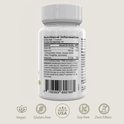BIOptimizers Magnesium Breakthrough Supplement with 500mg - 7 Forms of Magnesium: Glycinate, Malate, Citrate, and More - Natural Support for Sleep and Cognitive Function -60 Capsules- Calming Vitamins - Maple Wellness Supplements