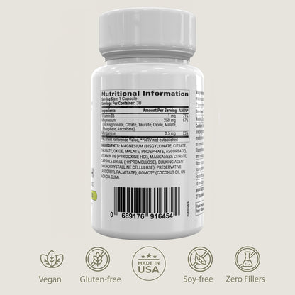 BIOptimizers Magnesium Breakthrough Supplement with 500mg - 7 Forms of Magnesium: Glycinate, Malate, Citrate, and More - Natural Support for Sleep and Cognitive Function -30 Capsules- Calming Vitamins - Maple Wellness Supplements