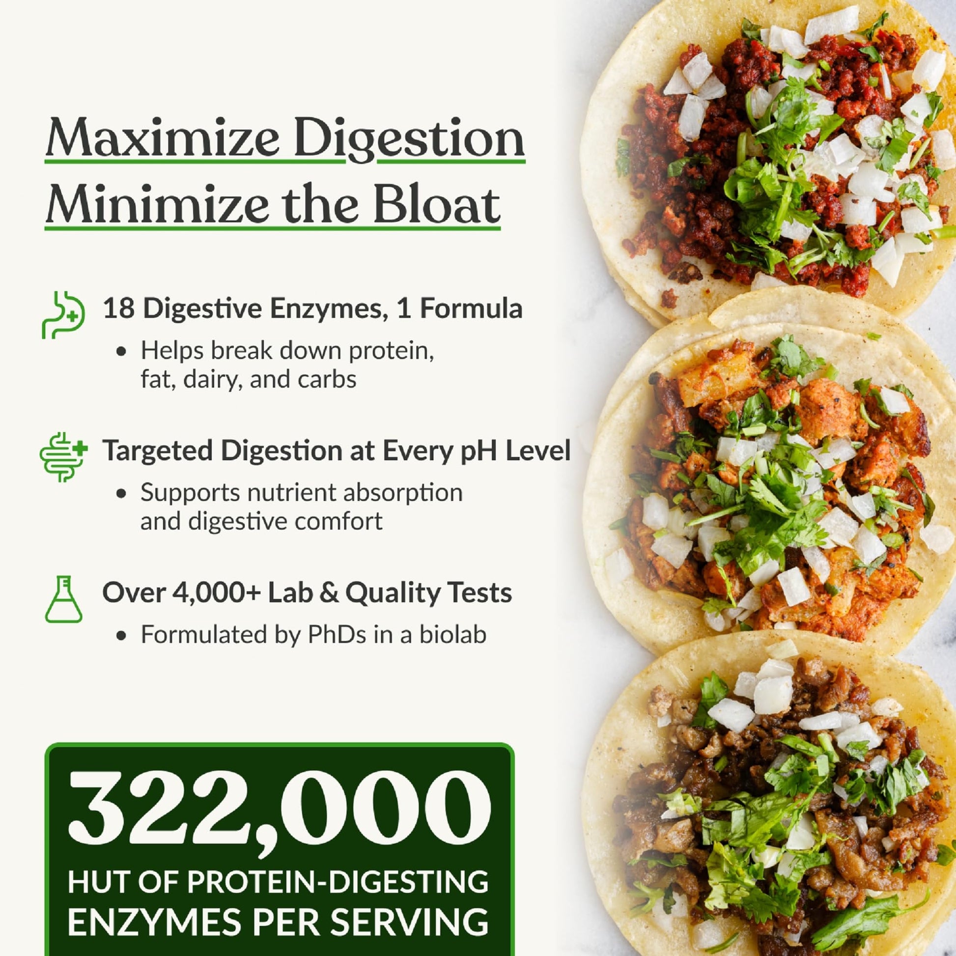 BIOptimizers MassZymes - Complete Digestive Enzymes Supplement for Gut Health - Bloating Relief for Men and Women - Maple Wellness Supplements