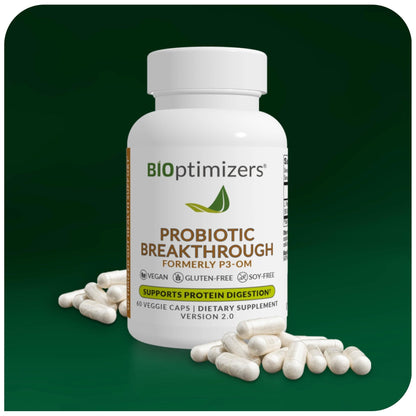 BIOptimizers Probiotic Breakthrough – Lactobacillus Plantarum OM Probiotics & Prebiotics Health Supplement for Gut, Digestive & Immune Support Probiotics - Maple Wellness Supplements