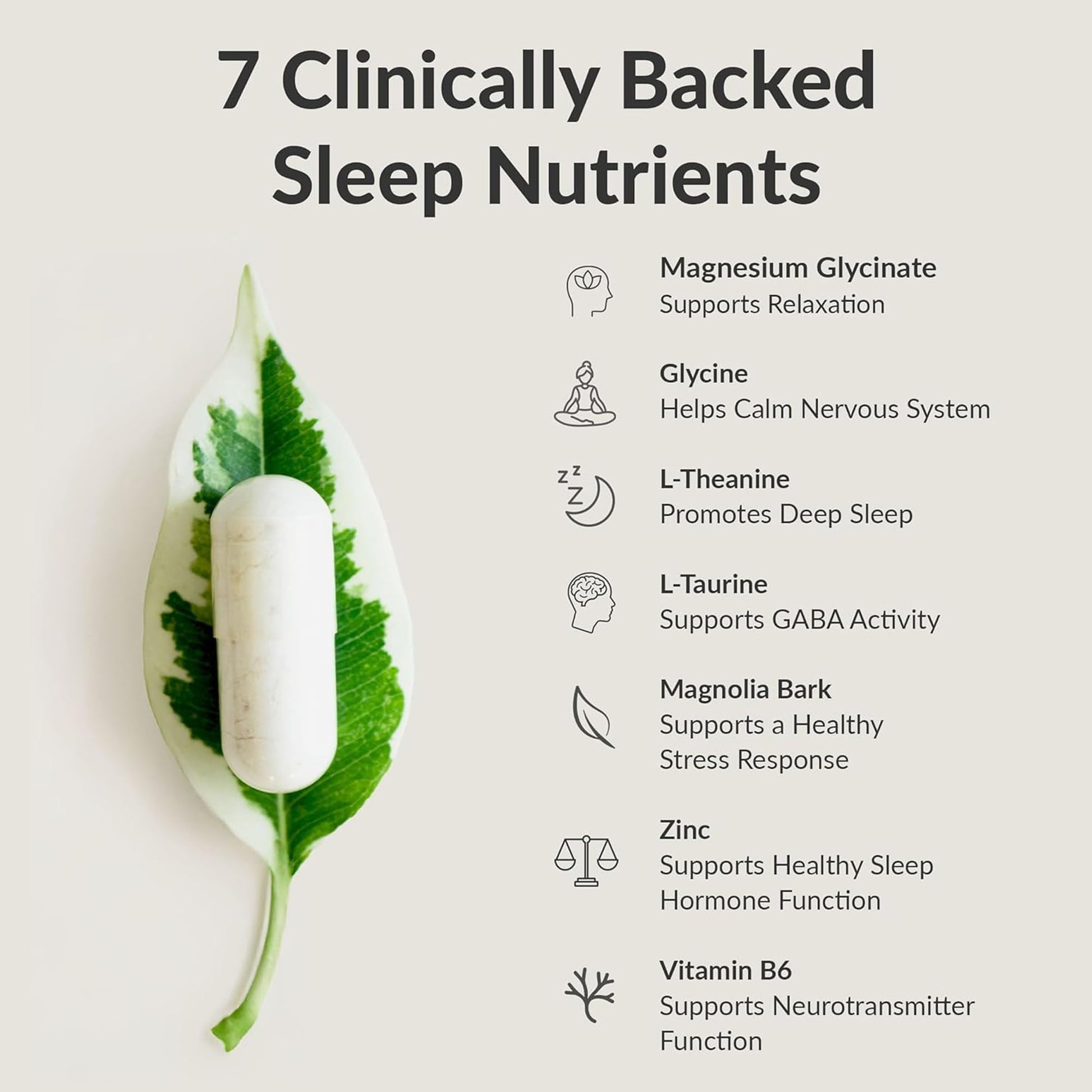 BIOptimizers Sleep Breakthrough Capsules - Natural Support Supplement | Calming Relief Aid for Adults - Maple Wellness Supplements