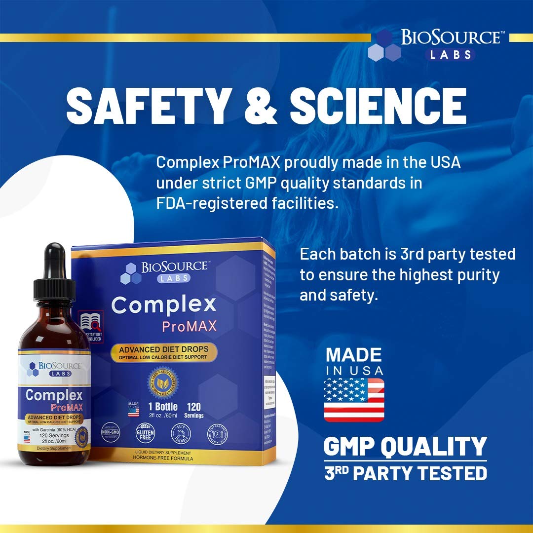 BioSource Labs Complex ProMAX Premium Diet Drops (2 x 2 oz Bottle) - Maple Wellness Supplements