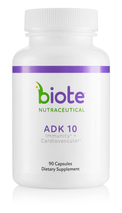 Biote Nutraceuticals - ADK 10 - Immunity + Cardiovascular (90 Capsules) - Maple Wellness Supplements