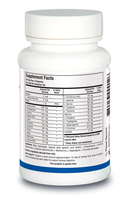 Biotics Research Amino Sport Broad Spectrum Amino Acids, Essential Amino Acids, BCAAs, Sports Recovery, Support Lean Muscle Mass 180 Capsules - Maple Wellness Supplements