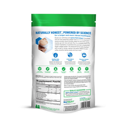 BioTrust Ageless Multi Collagen Peptides Powder – 5 Types (I, II, III, V, X) – Chocolate Collagen Powder for Women & Men – Hydrolyzed Protein – Grass Fed Beef, Fish, Chicken, Eggshell Membrane - Maple Wellness Supplements
